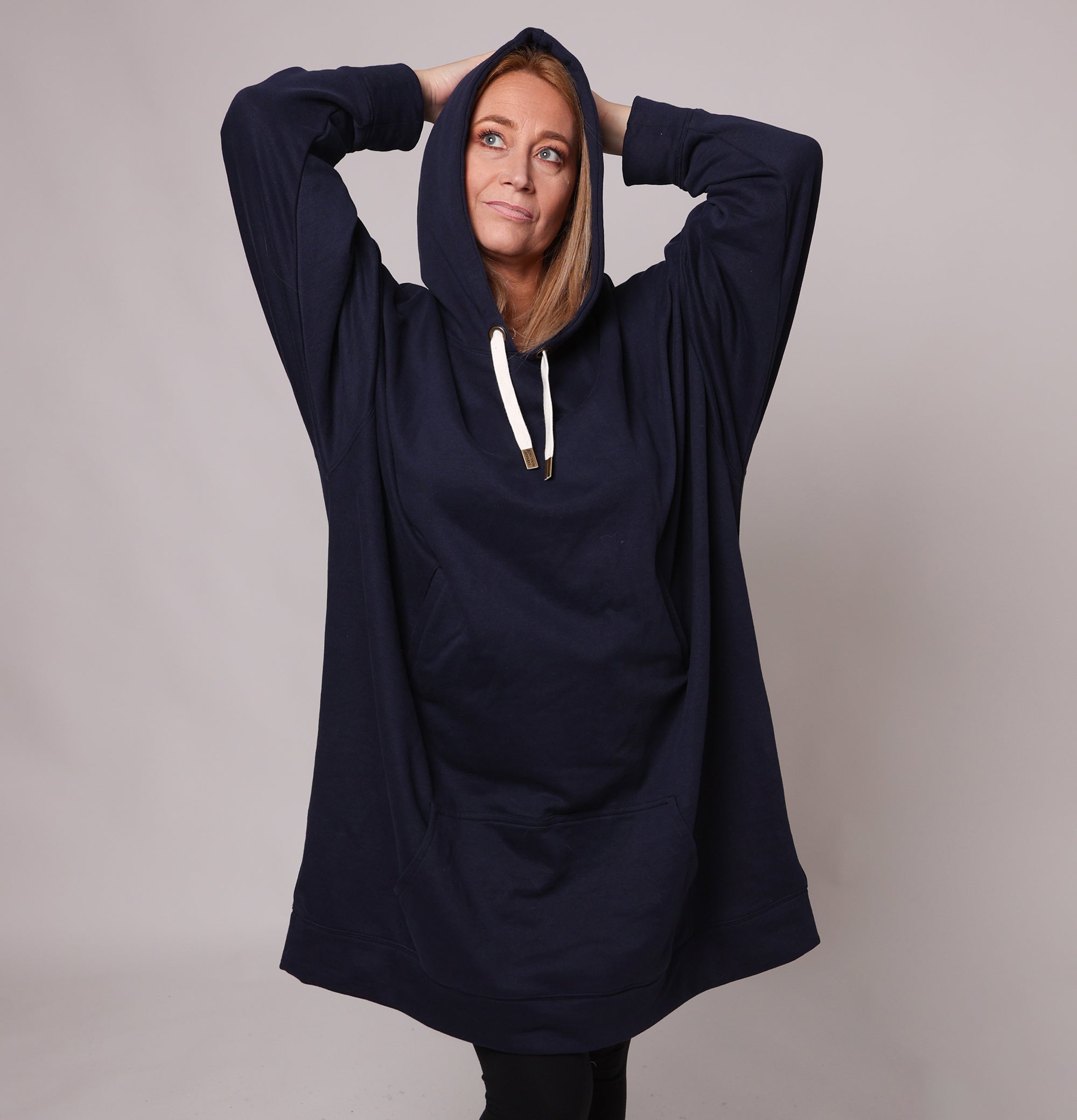 Big black best sale oversized hoodie